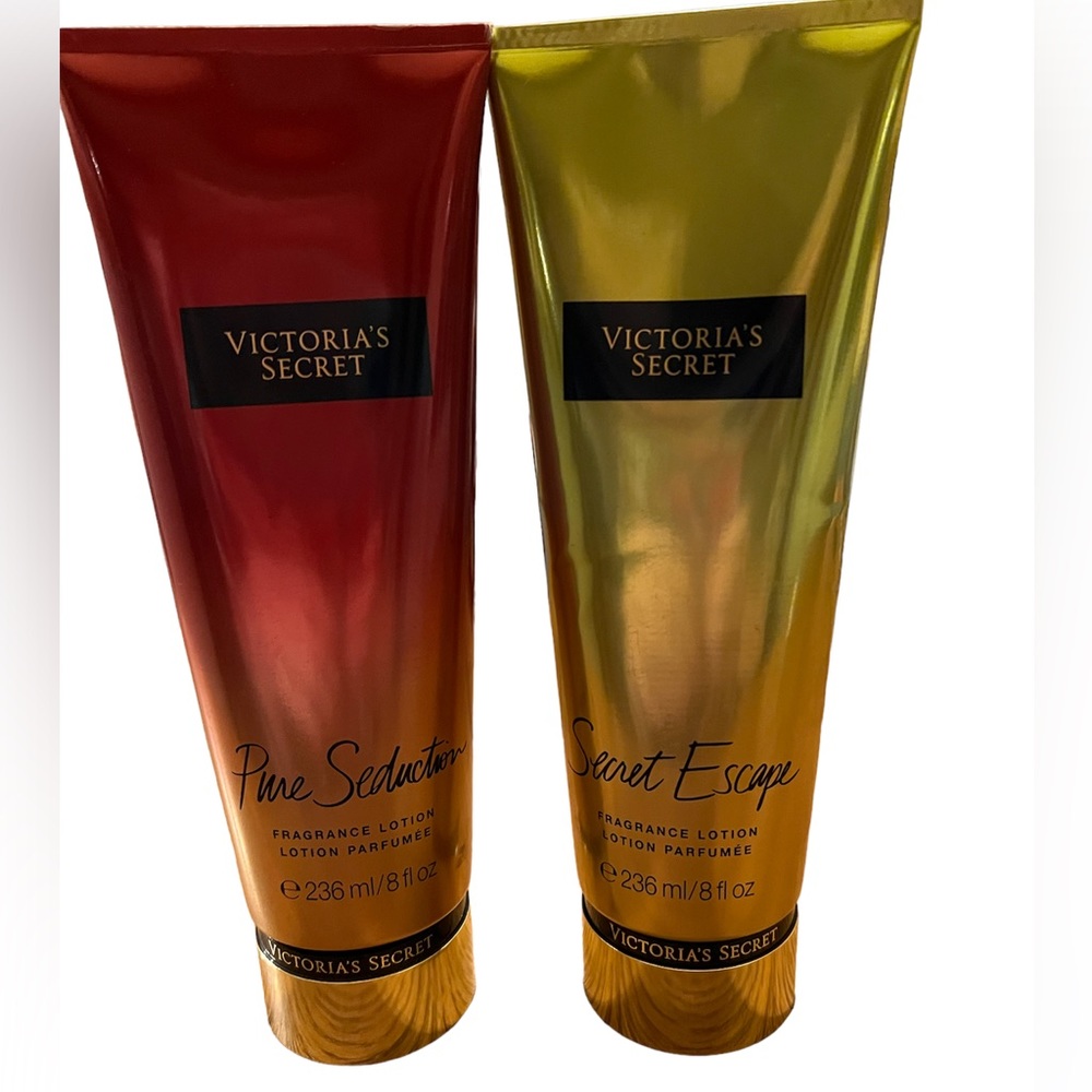 Victoria’s Secret Fragrance Lotion Bundle 1x Escape & 1x Pure Seduction 8 fl oz